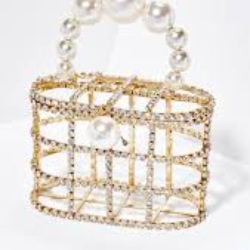 NWT ROSANTICA Crystal-Embellished bag - Picture 6 of 16